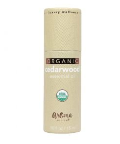 AromaSource Cedarwood USDA Organic essential oil in container