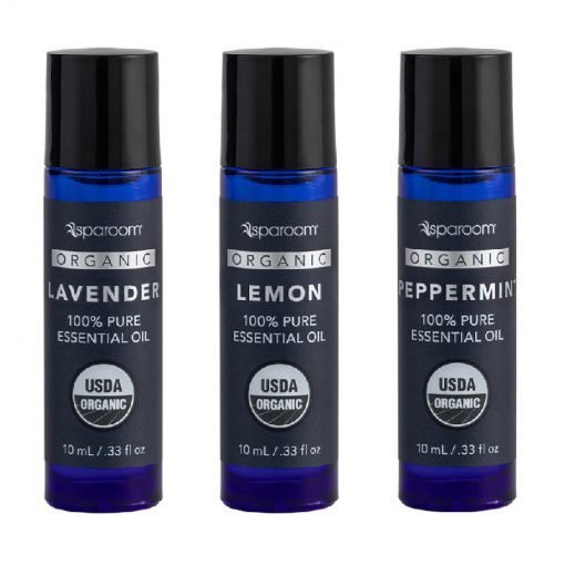 Sparoom organic essential oil pack lavender, peppermint, Lemon
