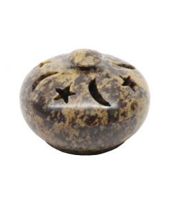 Soapstone passive diffuser with moon and stars