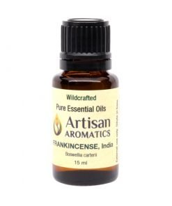 wildcrafted frankincense essential oil 15 ml bottle from artisan aromatics