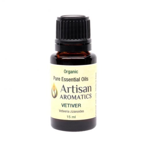 vetiver organic essential oil 15-ml bottle by Artisan Aromatics