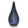 Kate black ceramic essential oil diffuser with blue light - by Nature's Remedy
