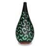 Kate black ceramic essential oil diffuser with green light - by Nature's Remedy