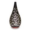 Kate black ceramic essential oil diffuser with white light on - by Nature's Remedy