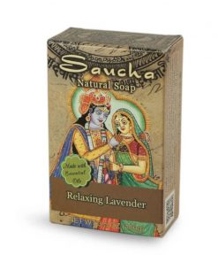 Soap bar Saucha natural relaxing lavender 3.5 oz front box