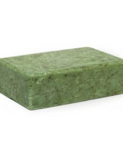 Saucha tulsi soap bar naturally uplifting 3.5 oz -image of green bar