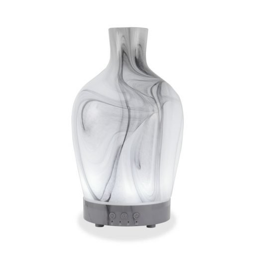 Carrara essential oil diffuser by serene living on white background