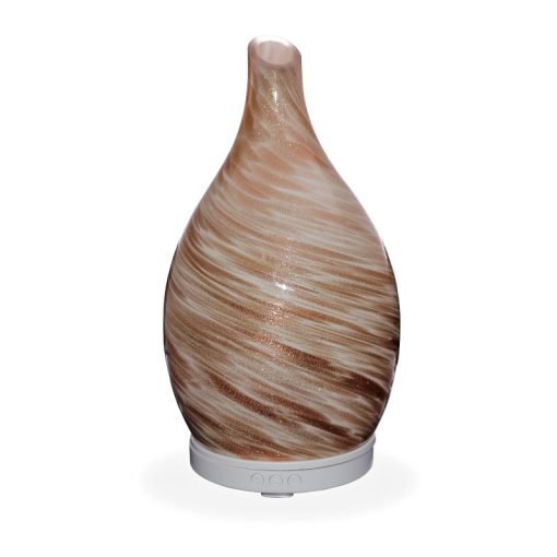 Amphora Copper Diffuser on a white background with no lights on