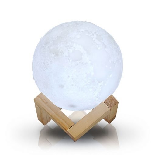 Aromar moon stand spa diffuser on white background