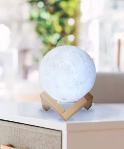 moon stand spa diffuser on white desk