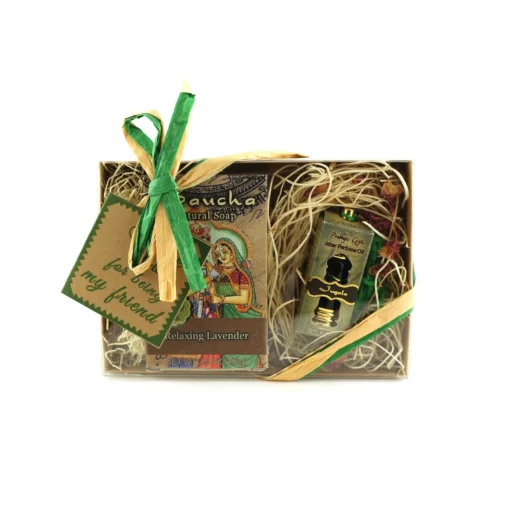 Relaxing Lavender soap gift set with jugala oil