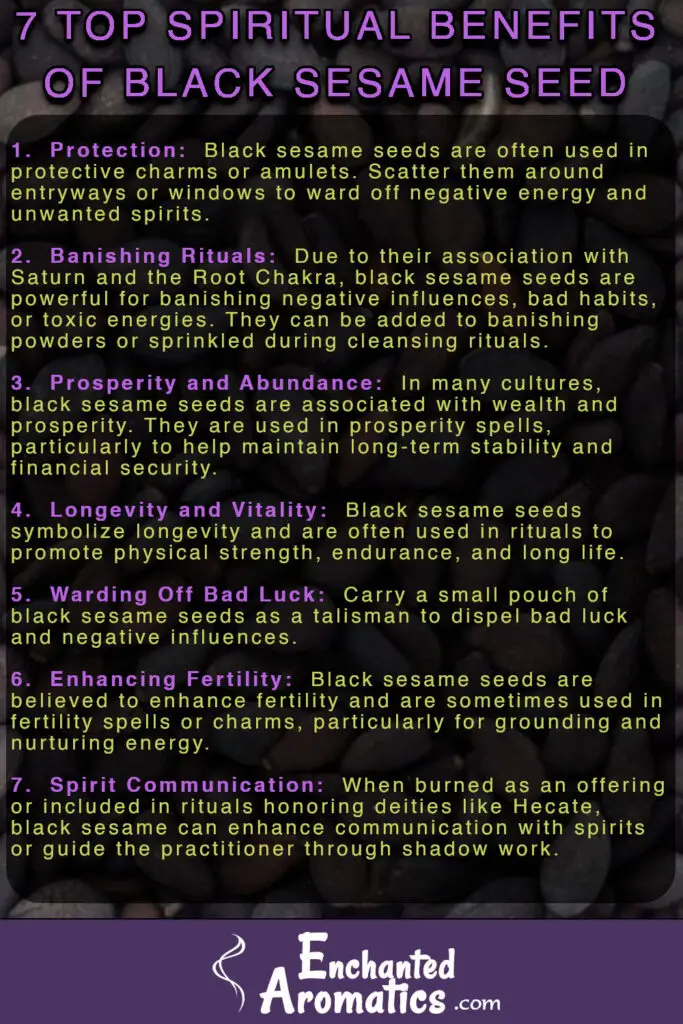 7 Top Spiritual Properties of black sesame seed pin