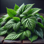 Fresh black berry leaf