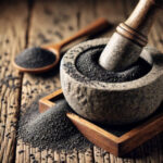 Powdered black sesame seeds
