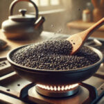 Roasted black sesame seeds