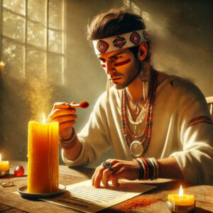Cayenne being used in a determination and motivation spell