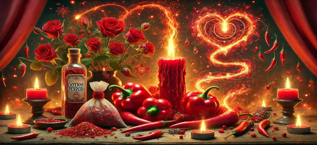 Cayenne depicting its magical and spiritual protection and banishing properties