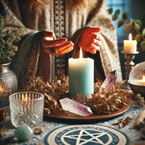 Coltsfoot being used in an emotional release ritual