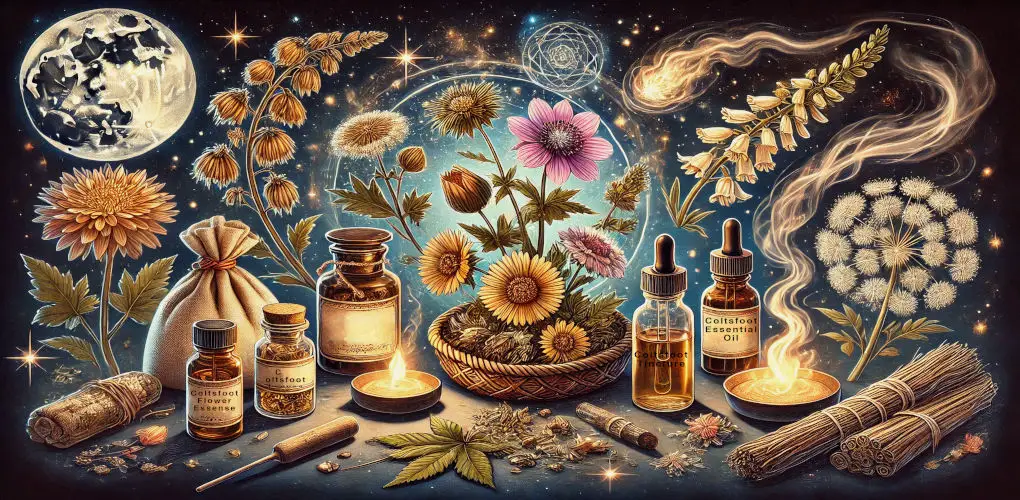 Coltsfoot in various forms used in magic